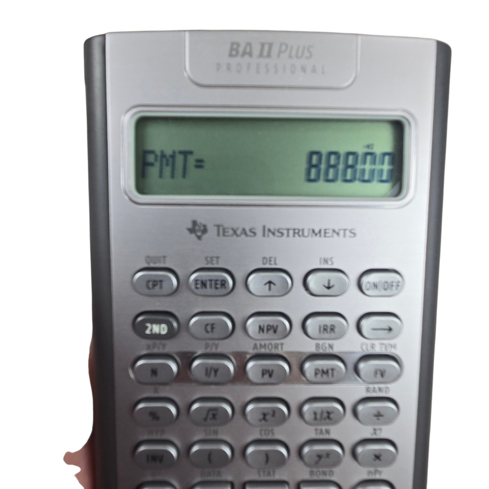 Texas Instruments BA II Plus Professional Financial Calculator with Case & Card - Picture 2 of 9